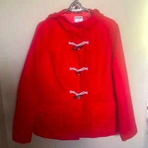 Beautiful Red Peacoat - stylish but warm